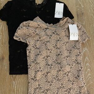 Two Zara Tops, NWT, (M)